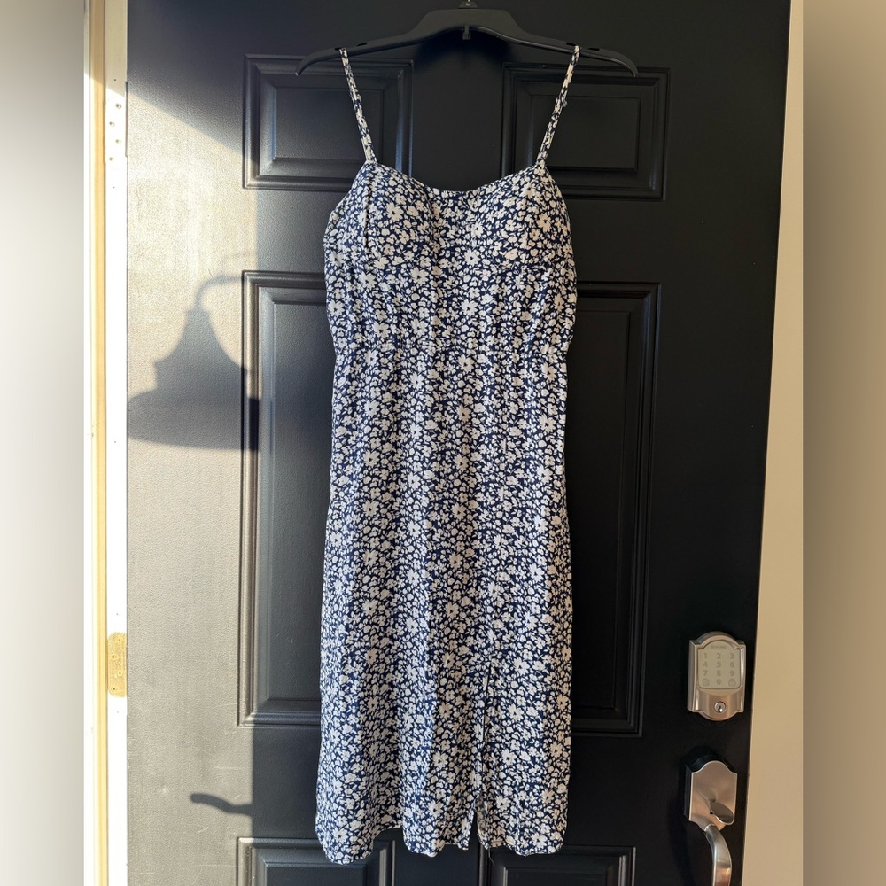 As‎ U Wish Navy and White Floral Dress